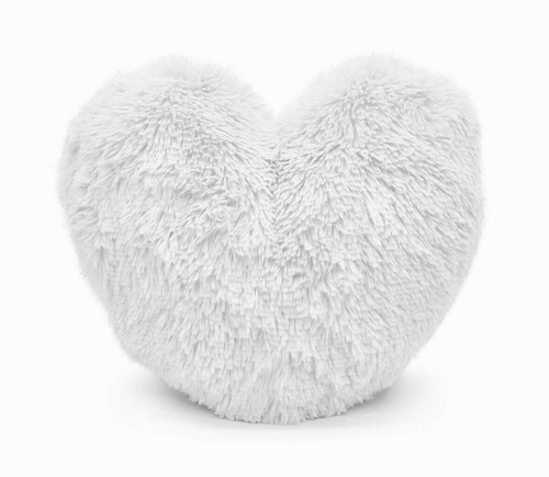 Teddy fleece cushion heart - teddy,