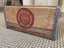 Vintage Wooden Crate Vic’s