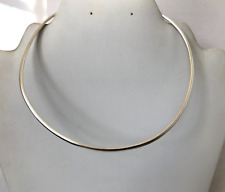 Vintage Silver Collar Necklace Vintage 925 Sterling Silver Torque Necklace