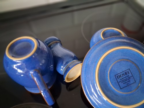 Denby imperial blue jug cup - jug, &