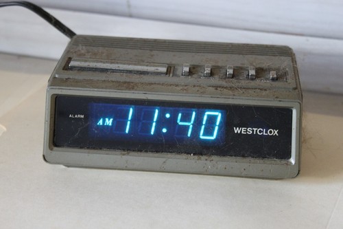 Vintage westclox digital alarm - vintage,