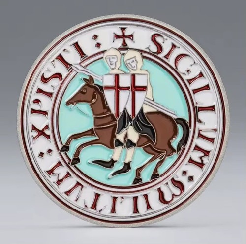 Knights templar warrior coin - knights,