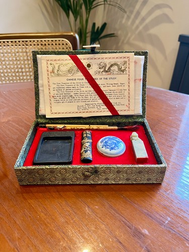 Vintage chinese four treasures - vintage,