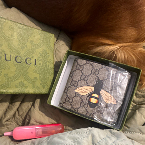 Gucci canvas bifold - gg,