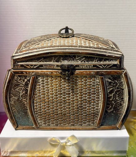Vintage woven wood - woven, rattan