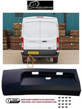 Fits Ford Transit Mk8 2014-2025 Left Rear Door Number Plate Moulding Trim Panel