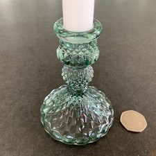 10cm Cut Glass Candlestick