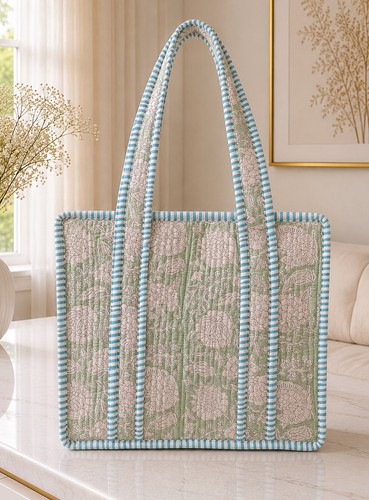 Small tote bag - tote, quilted