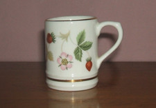 RARE WEDGWOOD  WILD STRAWBERRY BONE CHINA MINIATURE/ TINY MUG TANKARD