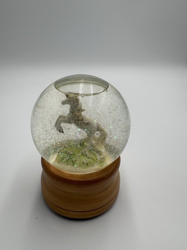 Unicorn figurine snow globe - unicorn,
