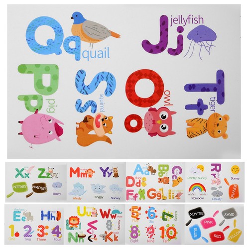 Reusable kids alphabet wall - reusable,