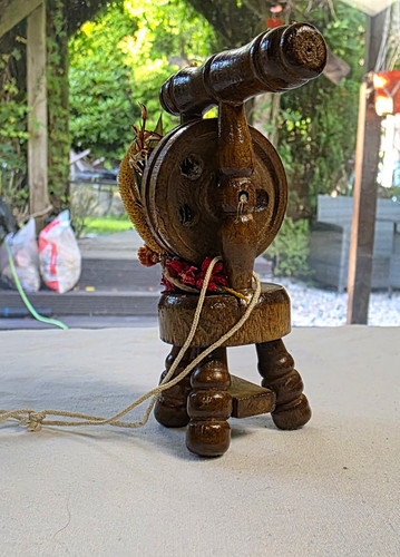 Miniature hand painted wooden - hand,