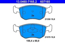 Disc brake pad set ate - pad,