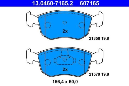 Disc brake pad set - brake, ate