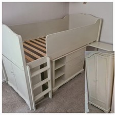 NEXT Sophie Kids Bedroom Furniture Set. Cabin bed Wardrobe Drawers Desk Storage