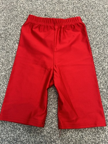 Girls red lycra shorts - shorts, school