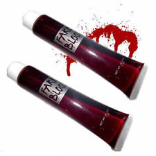 TWO TUBES OF FAKE BLOOD HALLOWEEN VAMPIRE ZOMBIE HORROR HALLOWEEN FX MAKE-UP 