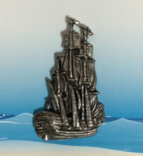 Old Galleon Ship Silver Pewter