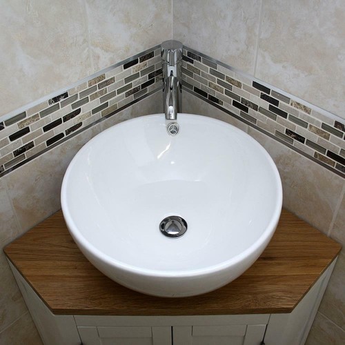 Off white bathroom vanity unit - white,
