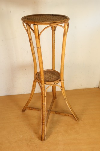 Vintage bamboo rattan tall - rattan,