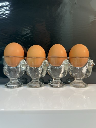 Vintage chicken hen glass - chicken,