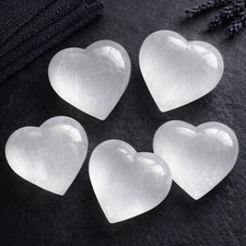 Selenite Crystal Heart Healing