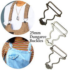 Dungaree Fasteners Clips Brace Buckles Hook for DIY Jumpsuit Suspenders 25mm