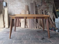Stunning hand made, european oak + american black walnut writing desk