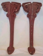 Set Of 2 Antique Salvage Cast