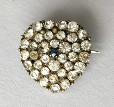 Antique Heart Brooch Victorian