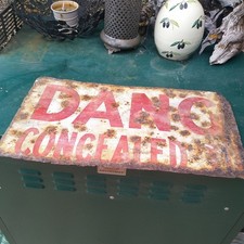 Vintage Enamel Metal Sign