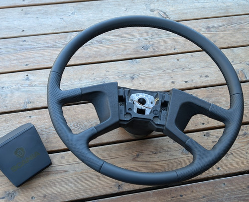 New leather steering wheel - new,