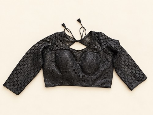 Black lace indian saree - indian,