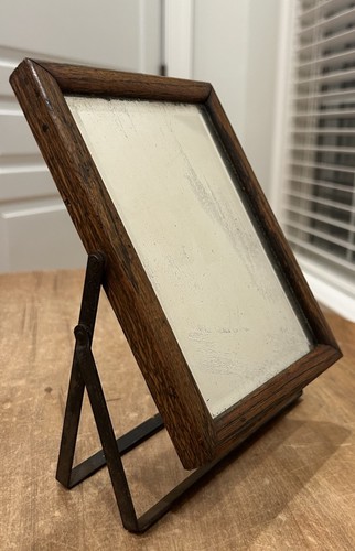 Antique wood tilting dresser - wood,