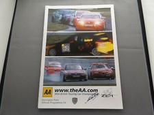2001 DONINGTON BTCC PROGRAMME