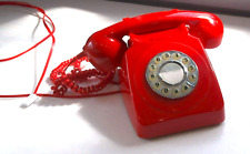 GPO 746 REPLICA 1970s CLASSIC BRIGHT RED PUSH BUTTON LANDLINE HOME TELEPHONE