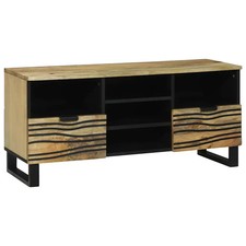 TV Cabinet with Drawer Solid mango wood Entertainment Stand Media Console  vidaX