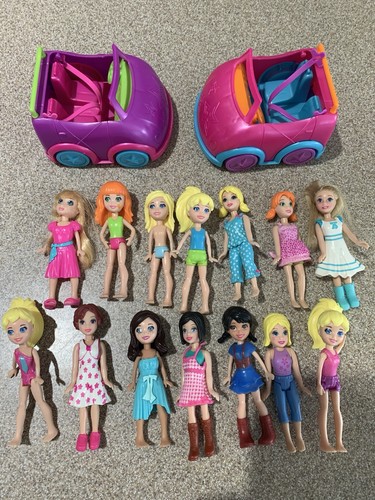 Polly pocket dolls lot 14 - polly, of