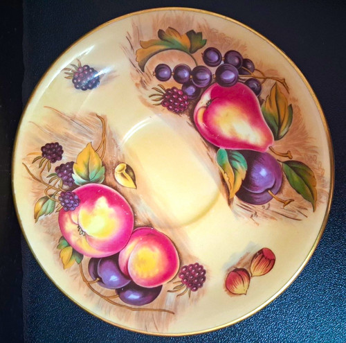 Aynsley bone china fruit plate - fruit,