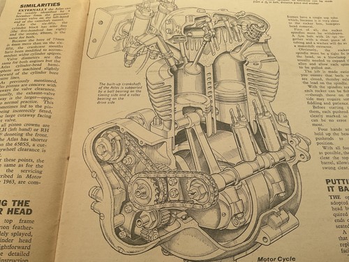 Amc norton atlas engine - atlas, 65