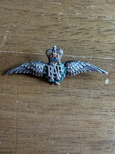 Vintage silver enamel a - silver, r.