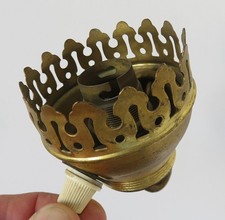 Vintage Brass Duplex Style Oil Lamp Burner converted to electric.