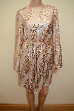 New Lipsy Petite Sequin Gold