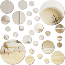30 Pcs round Circle Mirror
