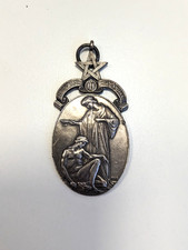 Antique Solid Silver Masonic Hospital 'Aegros Sanat Humanitas' Medal J44 P953