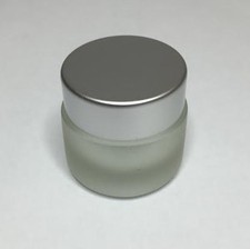 15ml glass jar frosted - 15ml, jar,