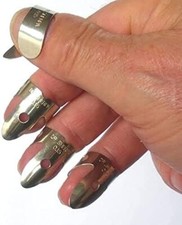 DR SHERPA METAL 3 FINGER PICKS & THUMB PICK SET (Banjo, Guitar, Dobro etc)