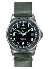 MWC G10LM Military Watch | 50m | Date Window | Screw Case Back | Grey Strap