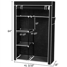 64" Portable Closet Storage