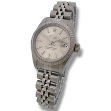 Rolex Datejust Watch 79174 Ladies 26mm Factory Silver Baton Dial Automatic